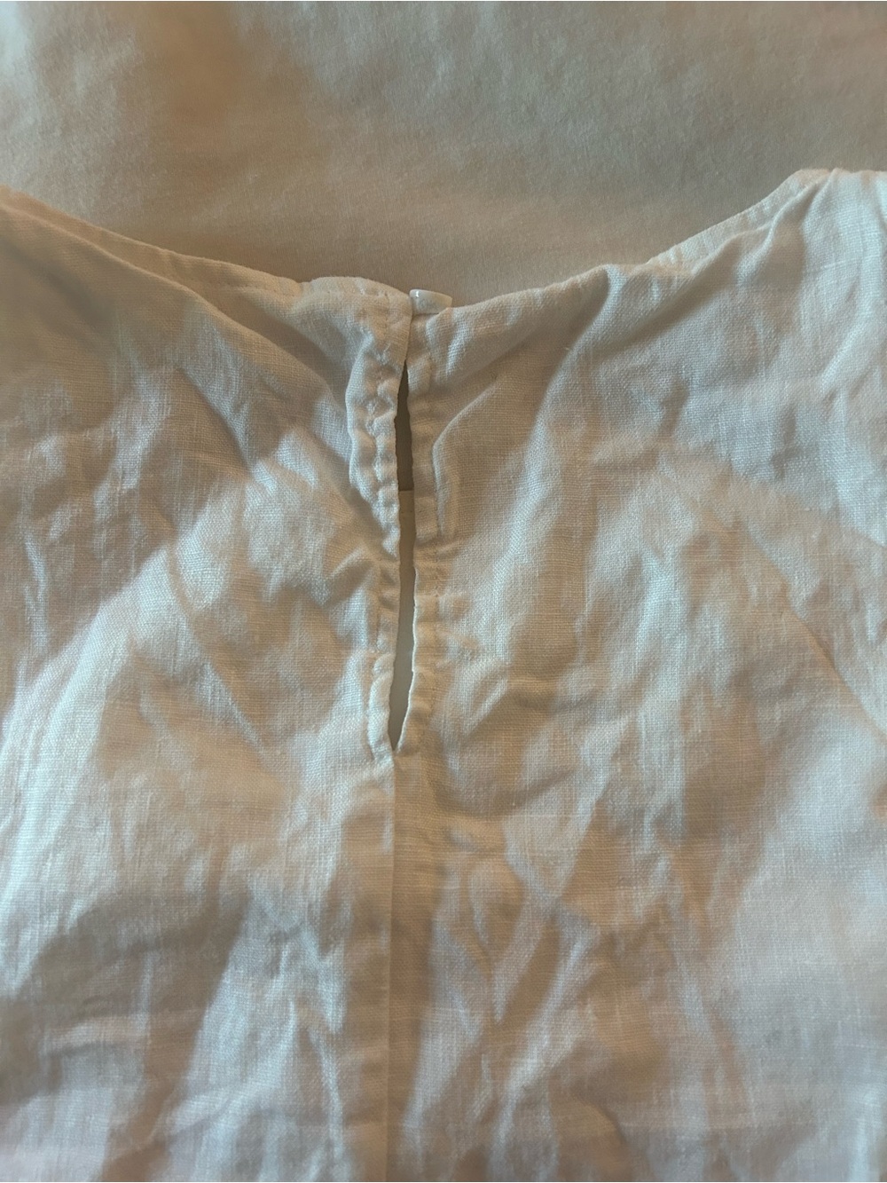 Reformation White Sleeveless Linen Shift Dress - Picture 4 of 4